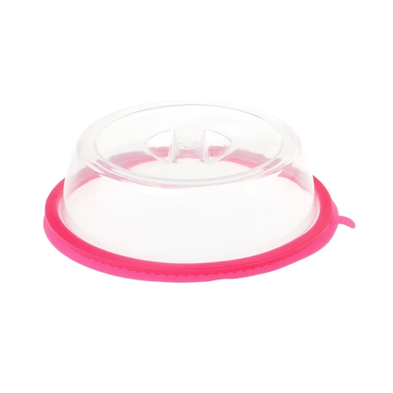 Microwave Oven Plate Cover Non Stick Plastic Clear Dish Lid Table Dustproof