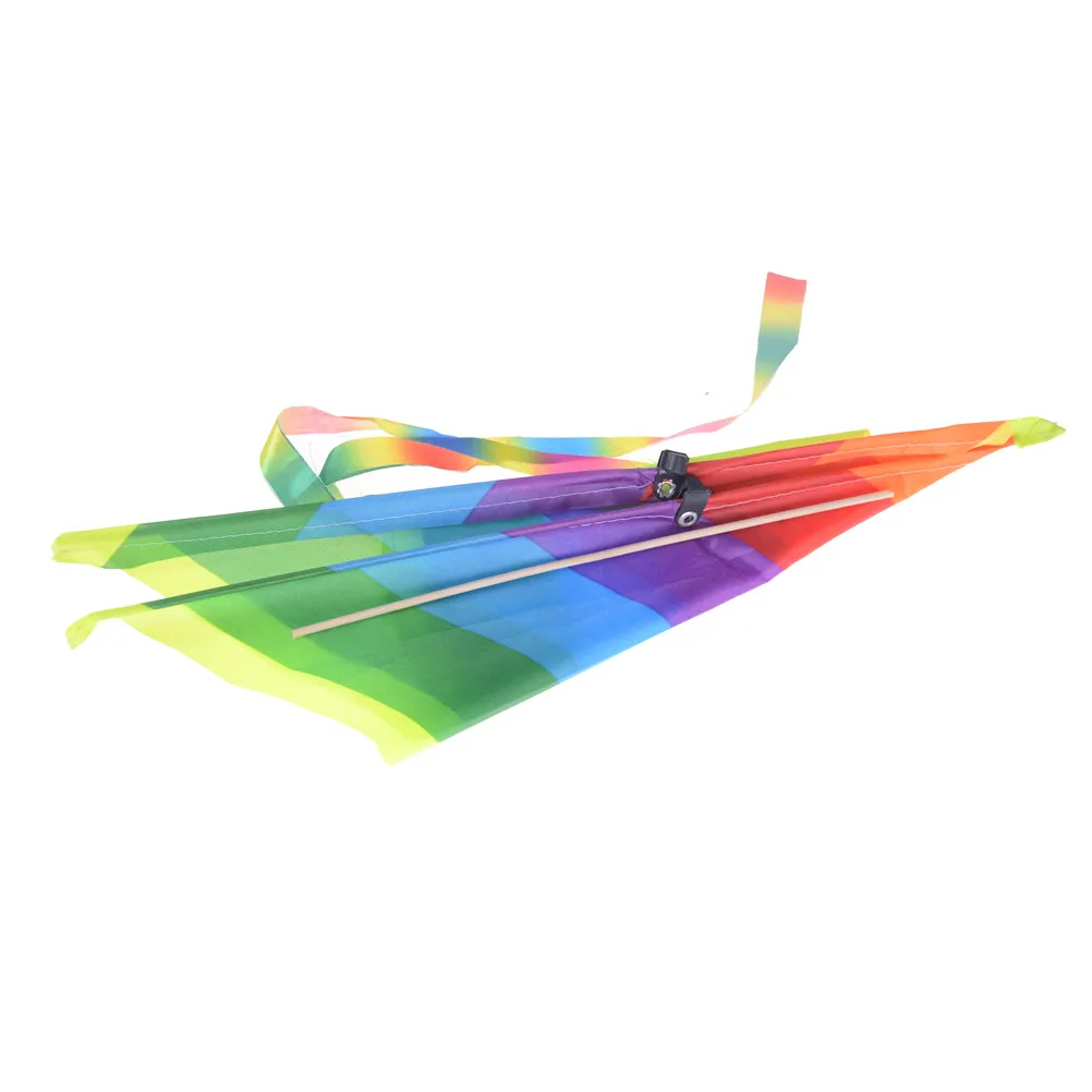 1Pc Hot Rainbow Kite Long Tail Nylon Outdoor Toys For Children Kids Kites Stunt Kite Surf without Control Bar and Line Baby Toys