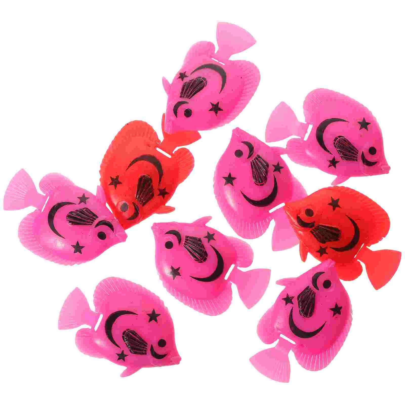 

Artificial Plant Robot Toys 10Pcs Plastic Artificial Floating Fishes Ornament Lifelike Aquarium Moving Fake Fish Fish