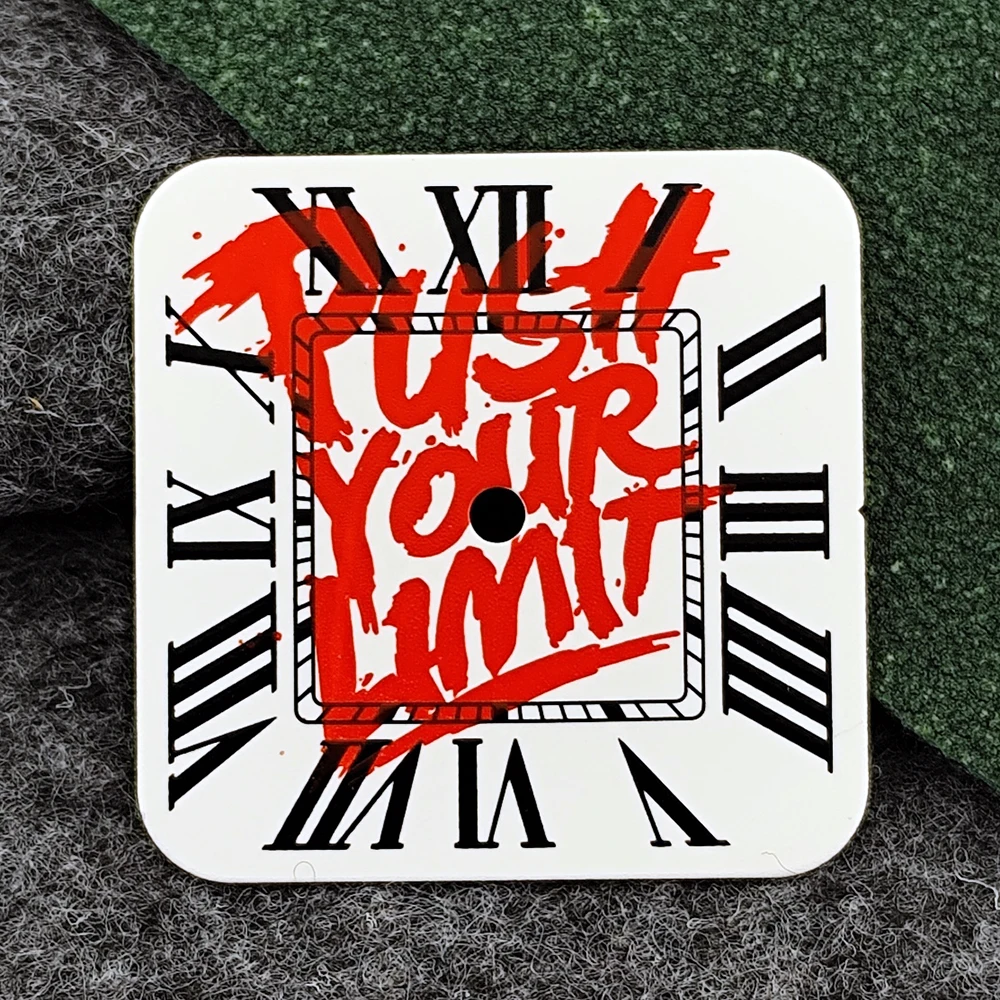 Square Dial 'Time is Money' Customized Watch Face for Premium Watch Accessories
