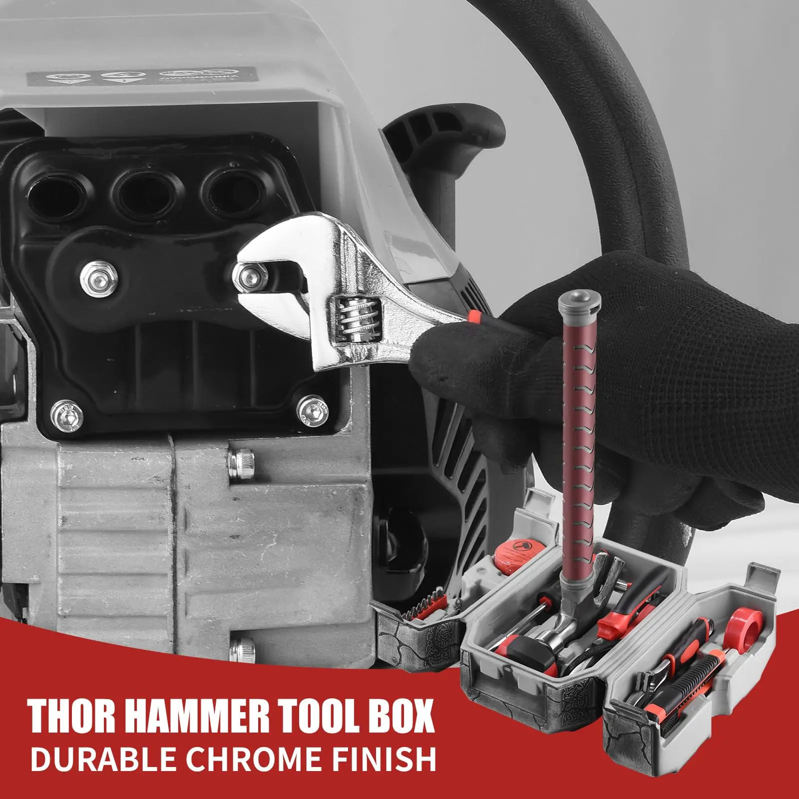New Comic hammer tool set home hand tools box THOR Hammer no test pen 2
