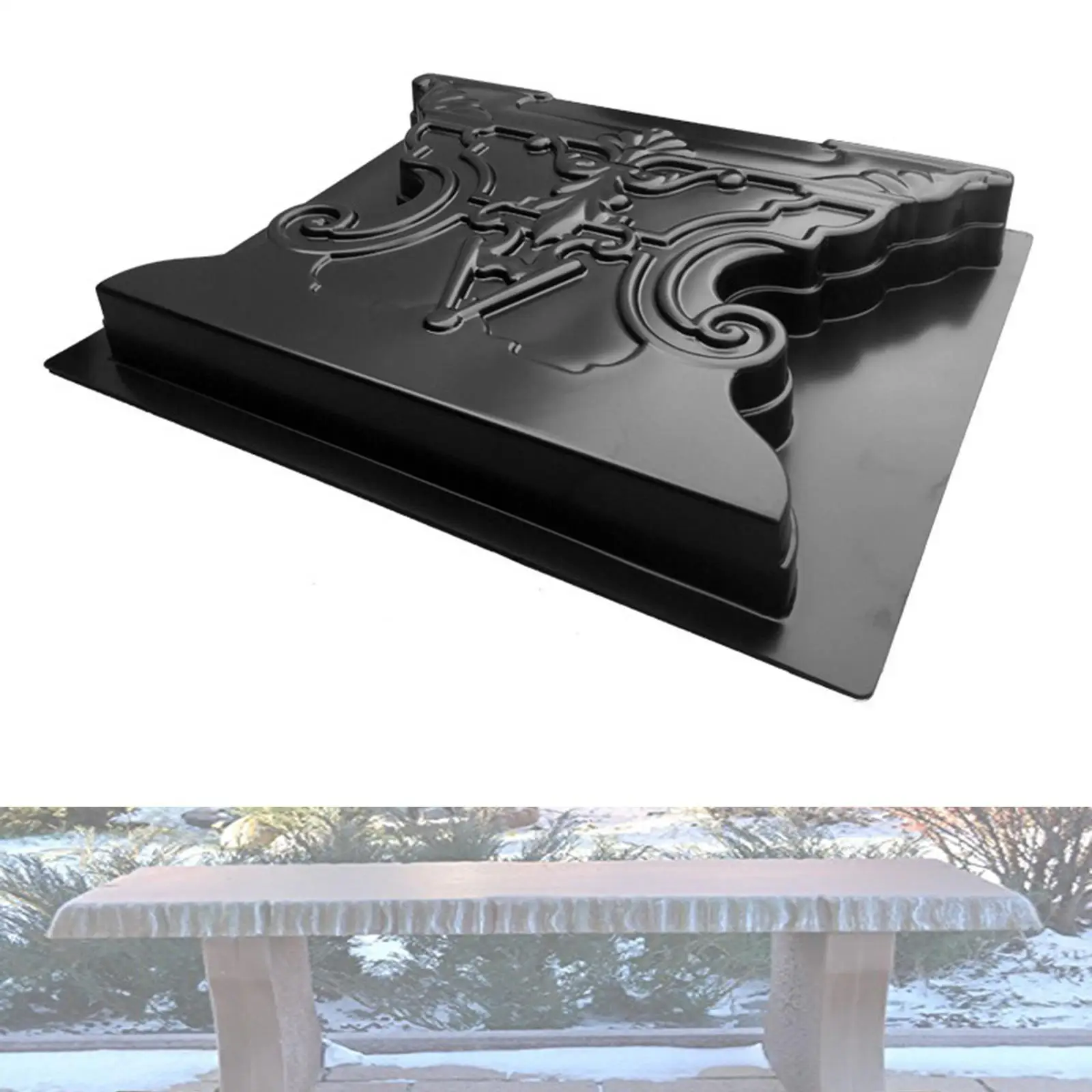 Bench Leg Mold Path Maker Mold Plastic DIY Lawn Driveway Walk Road Decor