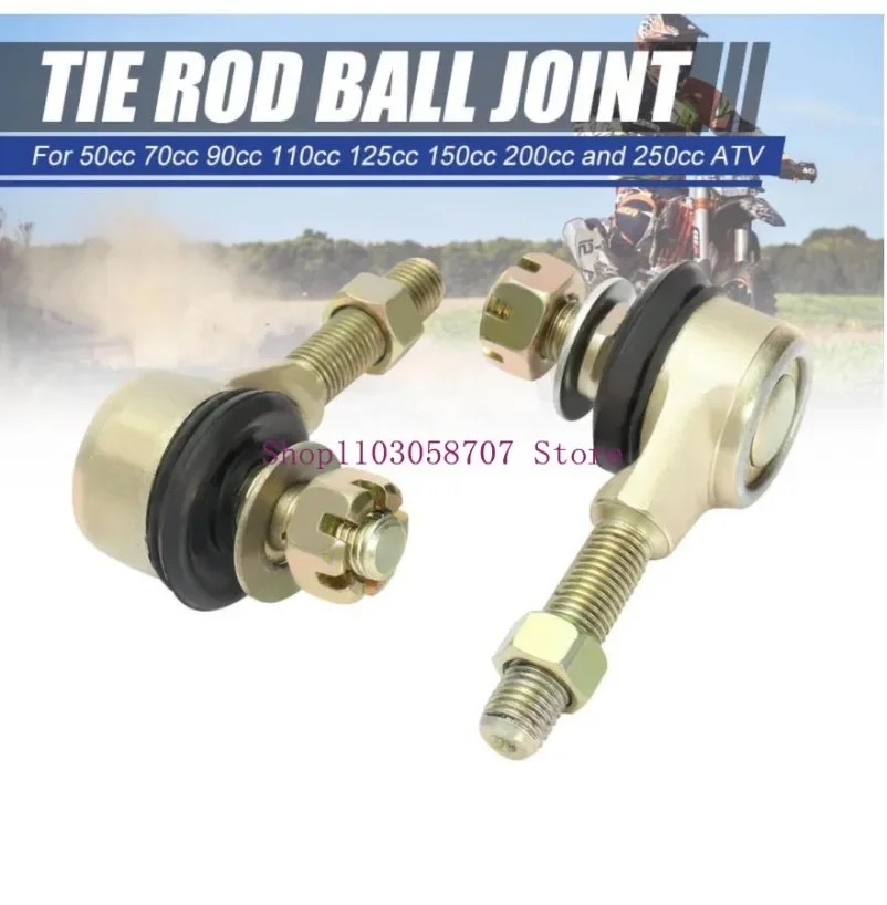 2PCS 10mm M10 Tie Rod End Kits Ball Joint For 50cc 70cc 90cc 110cc 150cc 200cc 250cc ATV Karting Quad Bike 4-wheeler