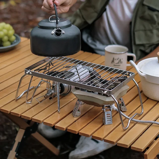 Folding Campfire Grill Portable Stainless Steel Camping Grill