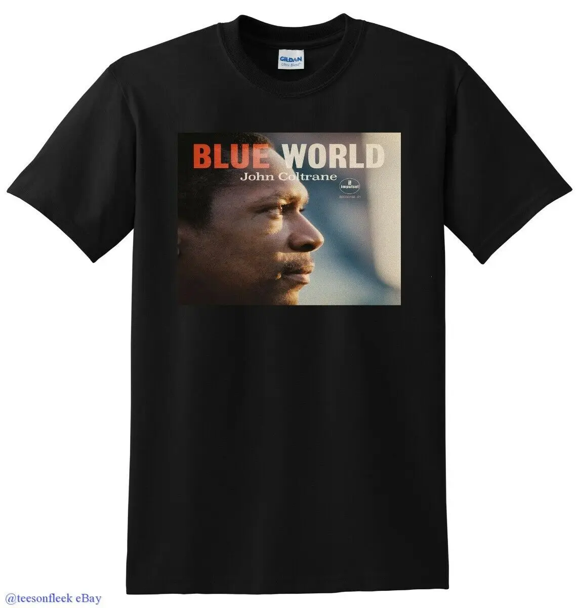 John Coltrane T Shirt Blue World Vinyl Cd Cover Small Medium Large O Xl