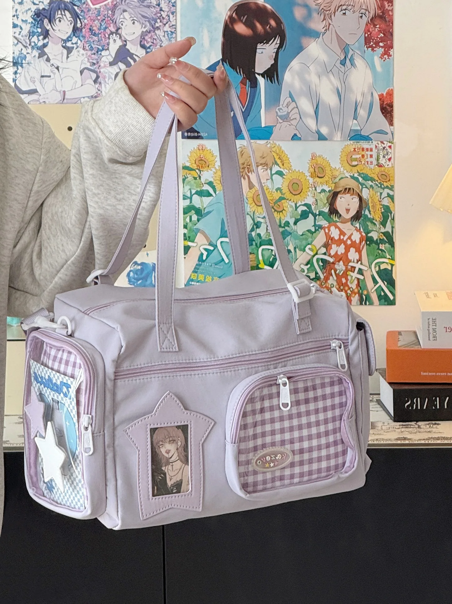 Large Capacity Versatile Shoulder Bag For Women Kawaii Style_voghion.com