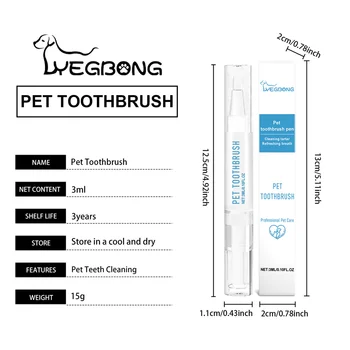 Pets Dogs Teeth Cleaning Tools Pet Dogs Cat Beauty Toothbrush Clean Kit Tartar Remover Teeth Dogs Cats Tooth Stains Cleaning Pen 2