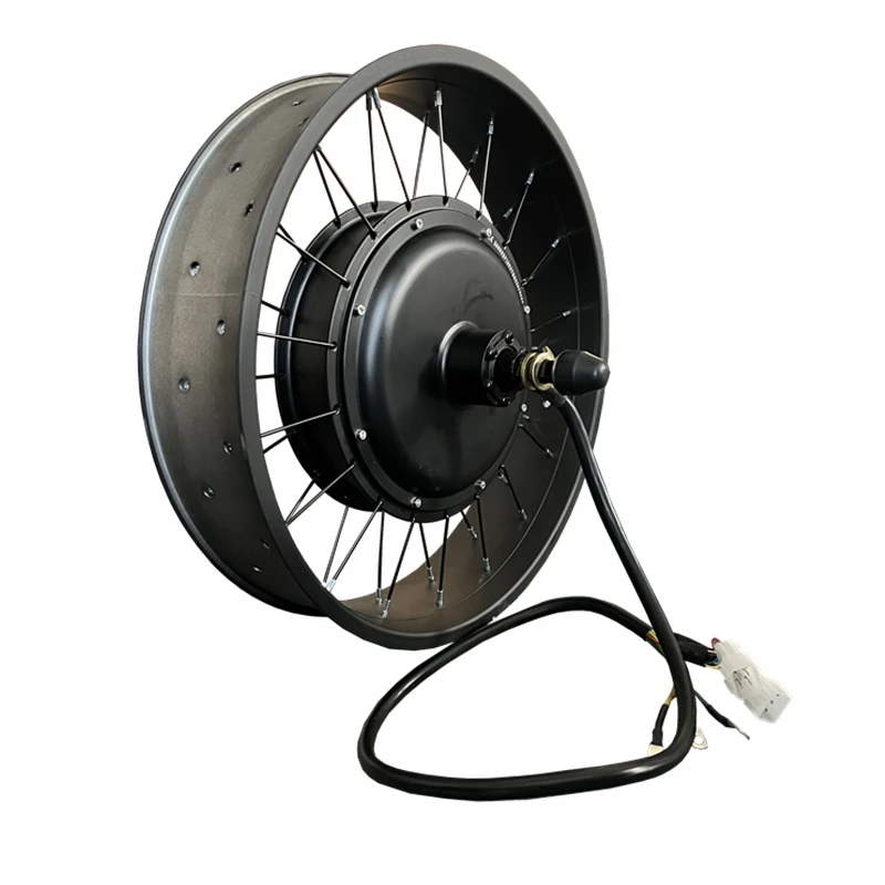 NBpower 72V 3000W 170mm/190mm Fat EBike BLDC Hub Motor Conversion Kit Sine Wave Waterproof Dual Mode Controller UKC1 display
