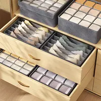 1PC underwear tie organization storage box Socks towel closet organization storage bag Clothing drawer organizer box 1