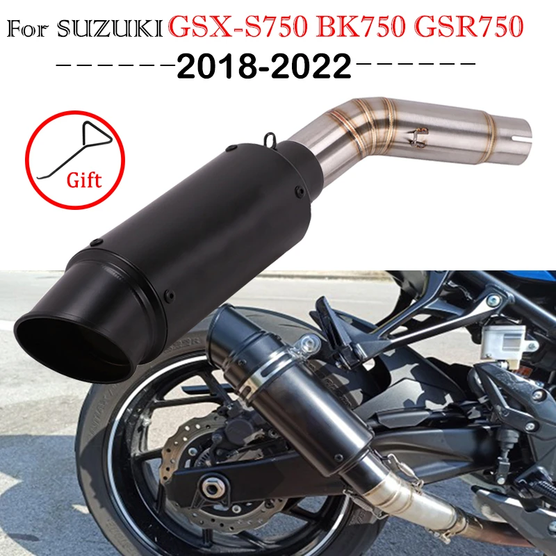 Motorcycle Exhaust Sc Escape Modified Mid Link Pipe For Suzuki Gsxs