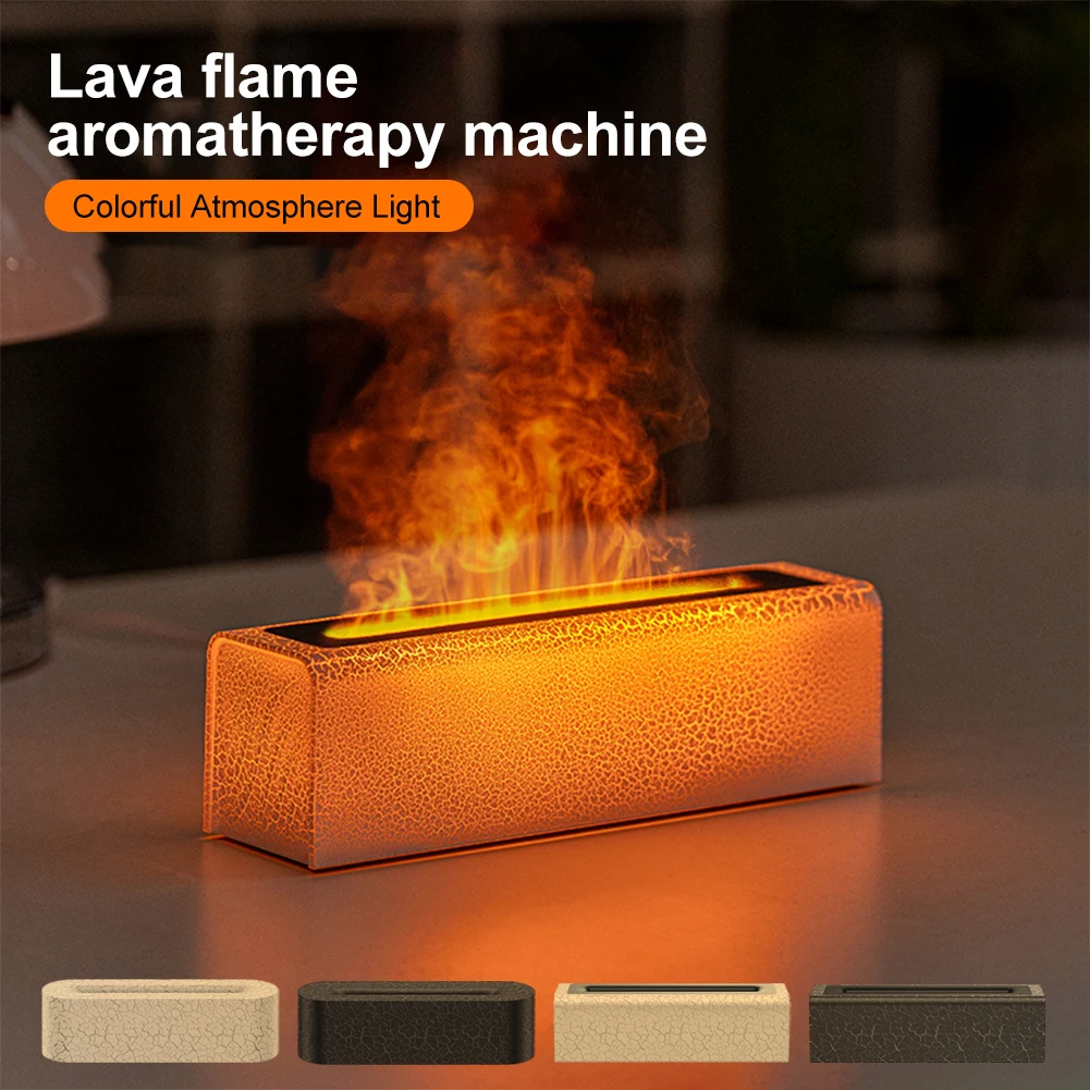 

Air Humidifier 7 Color Flame Aroma Diffuser Essential Oil Humidifiers with 3 Timer Settings Auto Off for Indoor Home Office Dorm