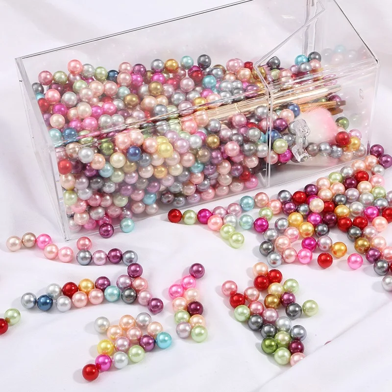 Loose 3mm-10mm 23 Color No Holes Imitation Pearl beads For needlework & Jewelry Making imitation pearl beads