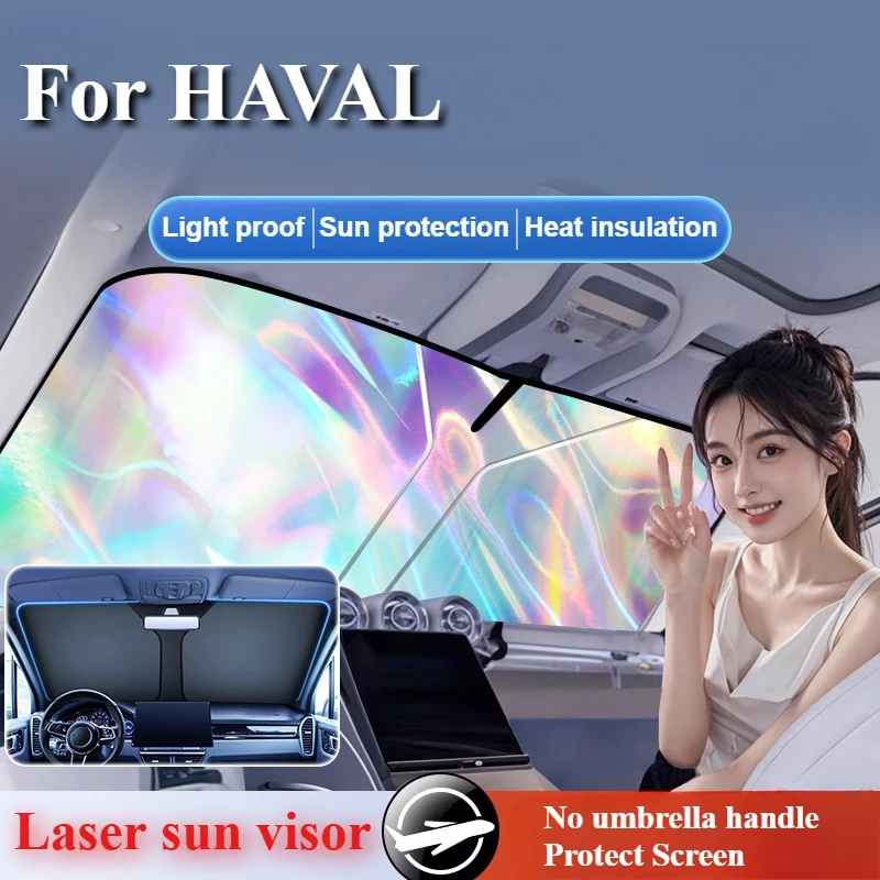 Car Front Window UV Protection Sun Shade Auto Styling Accessories For Haval M6 H6 F7 Hi4 100 Sun Shade Windshield Visor Folding