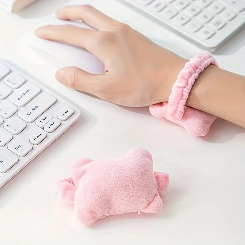 작은 쿠션이 있는 1pc 손목 지지 마우스 패드, 입력 시 손의 피로를 방지하는 데 적합한 사무직원용, 손목 관절 패드