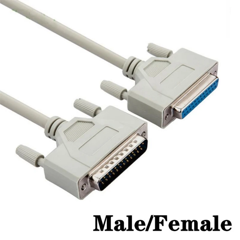 품질 DB25 25Pin 남성-여성 M/F 병렬 LPT 케이블 DB25-DB25 레이저 프린터 용 케이블 DB 25 병렬 케이블