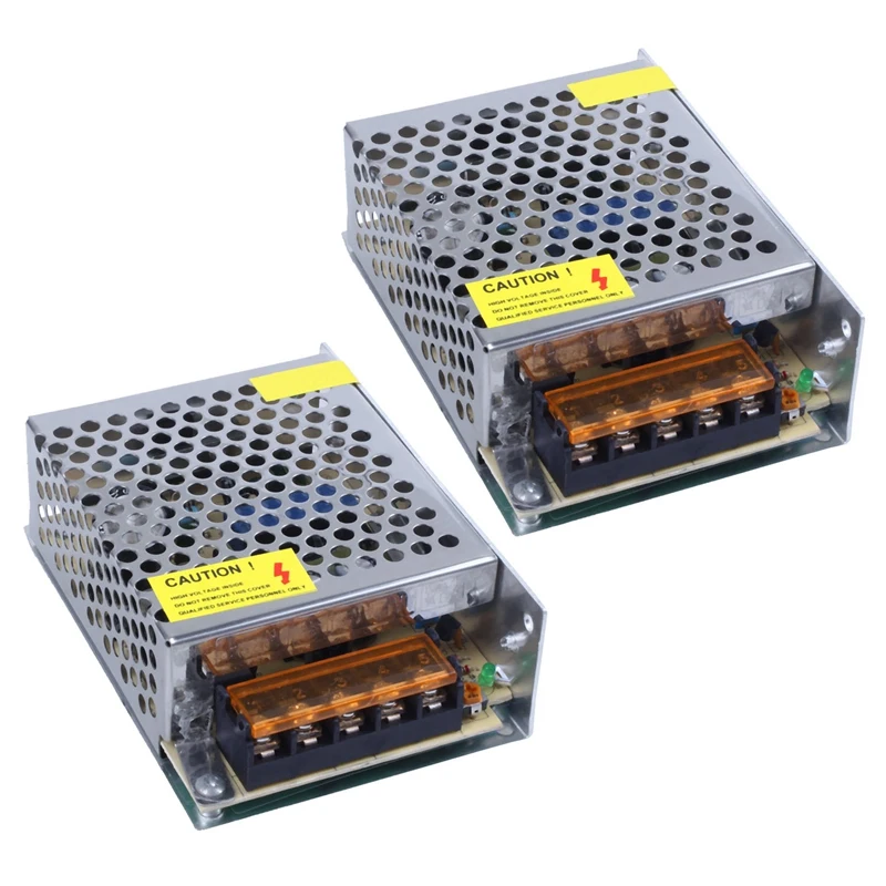 2X Ac 110-220V Dc 24V 2A 48W Trasformatore Di Alimentazione Interruttore Per Luce Di Striscia Led
