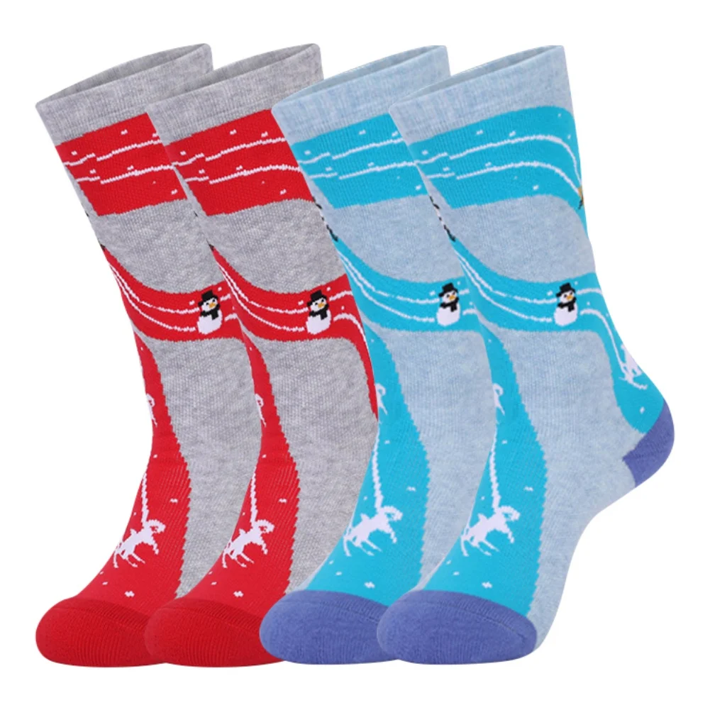 

2PC Children's towel bottom thickened ski socks for winter warmth and compression socks