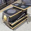 Wood Burning Stove Heater Firewood Warmth Home Cooking Cast Iron Backing Oven Tent Refractory Drawer Ash Indoor Heating Stove 2