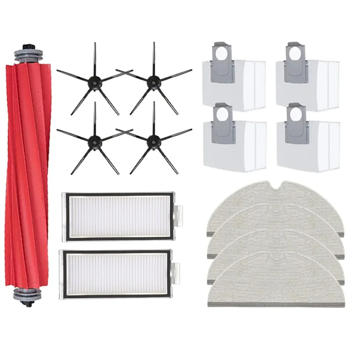 

Для Roborock Q7 Max,Q7 Max +,Q7 Plus,T8 Hepa Filter Robot Запчасти для пылесоса Mop тканевый пылесборник, черный