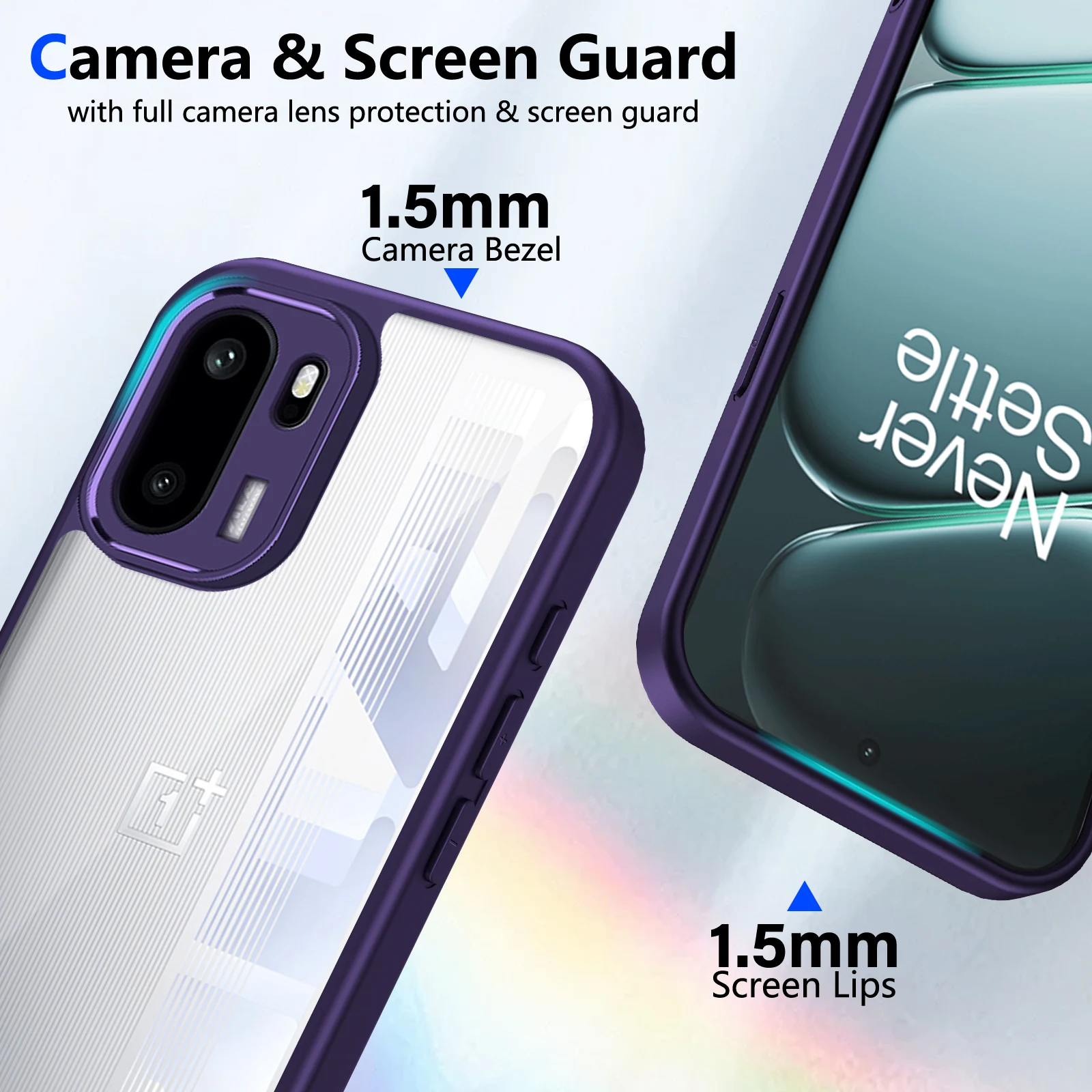 Luxury Transparent Shockproof Bumper Case Cover