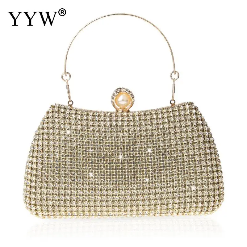 Shiny Rhinestones Small Evening Bags Diamonds Day Clutch Pocket