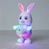 Robot Rabbit Dancing Sing Song Electronic Bunny Music Robotic Animal Beat Drum With LED Cute Electric Pet Toy Kids Birthday Gift 4