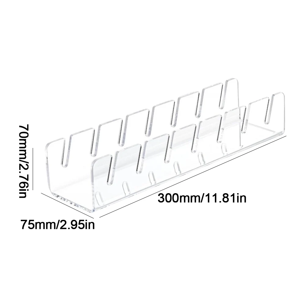 Hat Stand for Baseball Caps Acrylic Hat Organizer for 7 Baseball Caps Hat Storage Display Holder for Bedroom Closet Dresser 6