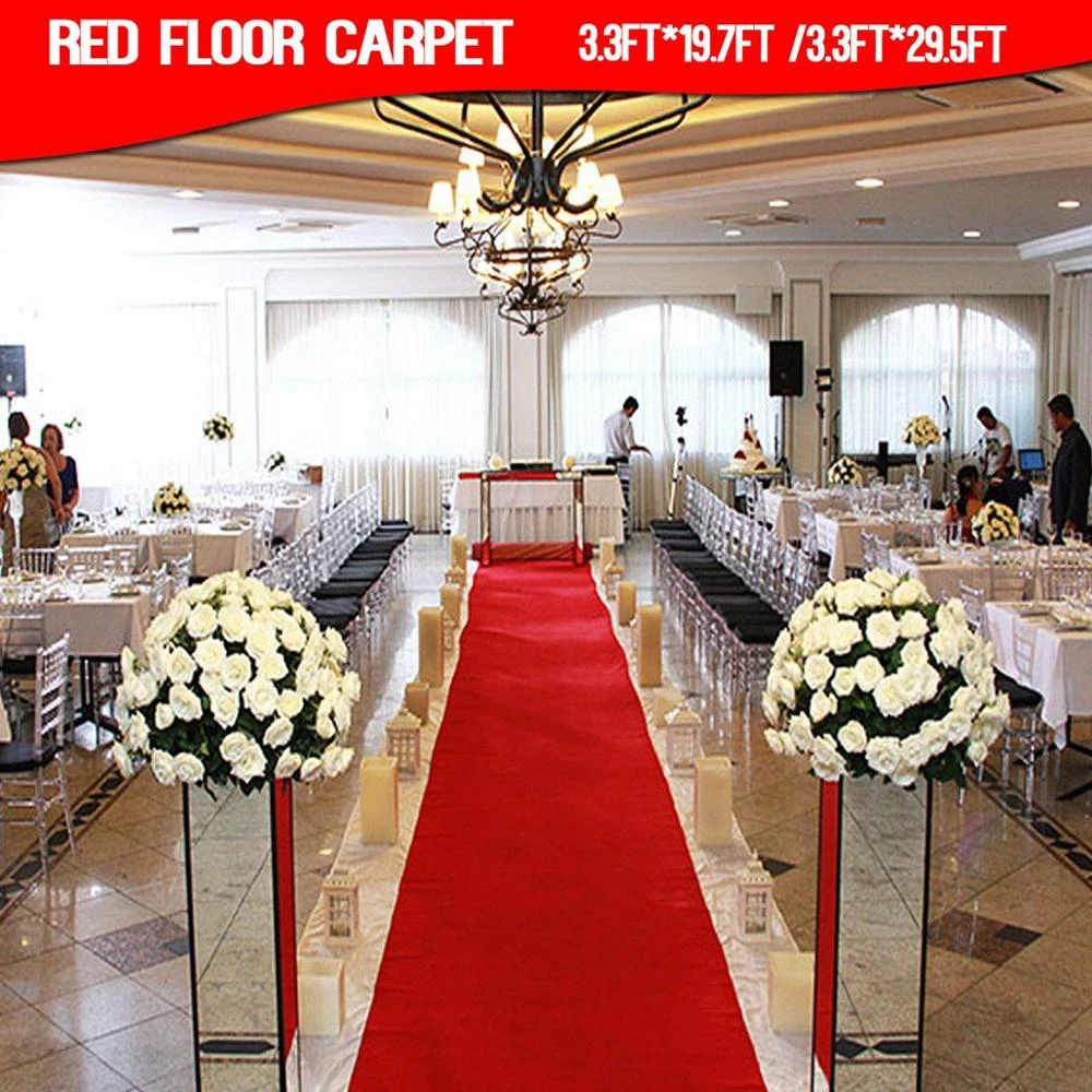 LGOLOL Grand tapis rouge en polyester, 8 m, 10 m, 13 m, 15 m, 16 m, 18/20  m, couloir, hall de mariage, photomaton, fête de mariage, événements |  AliExpress