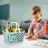 Shopping Basket Small Grocery Container Toddler Toys Laundry with Handle Kids Plastic Child Storage Baskets 1