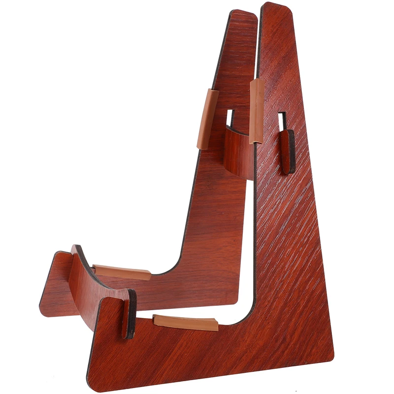 Wood Ukulele Violin Guitar Display Stand Detachable Portable Musical Instrument Floor Stand for Guitar Gifts for Musical Players 4