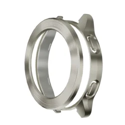 Premium Electroplated Wire Drawing Protective Shell with Bezel for Xiaomi Watch S3 (Titanium)