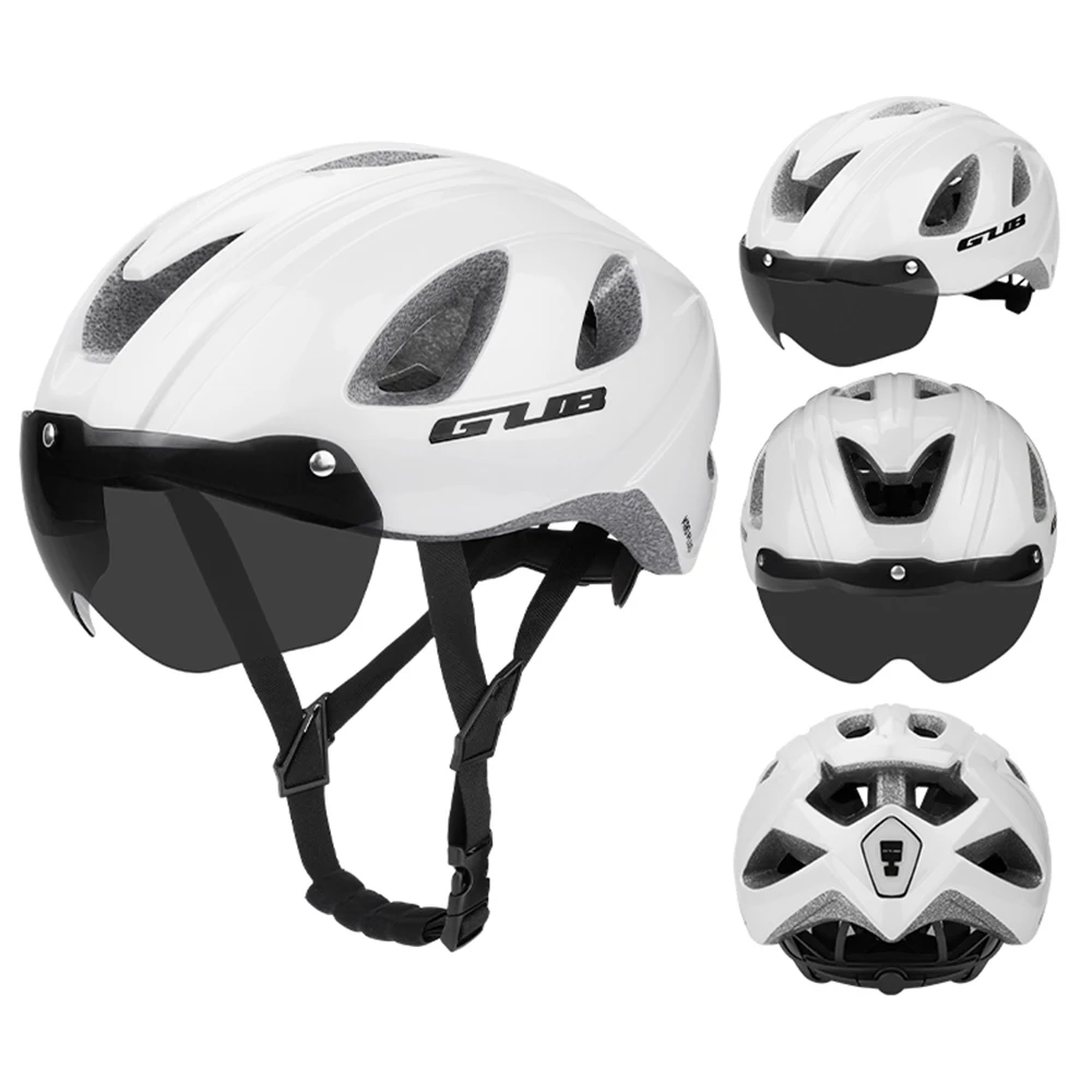 

Men Breathable Cycling Helmet with Rear Light Magnetic Goggles Safety MTB Bike Bicycle Electric Scooter Motorcycle Helmets 2022