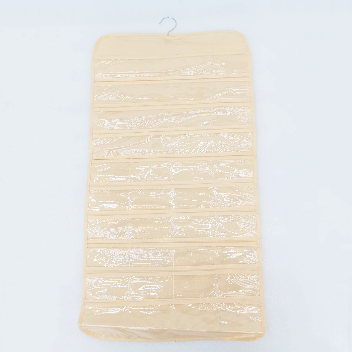 Jewelry Hanging Storage Bag Business Membership Card Organizer Sundries Necklace Earrings Storage Pocket 80 Grids Double-Sided