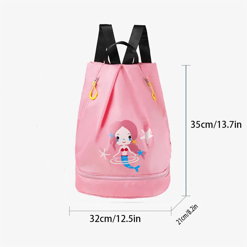 New children's wet and dry swimming bag, beach travel duffel bag storage bag 5