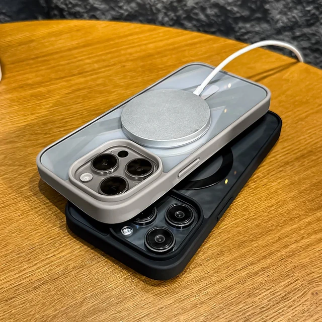 300273-4f34de.jpg Magsafe حافظة شحن لاسلكية مغناطيسية ، غطاء شفاف للصدمات ، iPhone 11 ، 12 ، 13 ، 14 ، 15 Pro Max ، X ، XS ، XR ، 7 ، 8 Plus ، SE2 ، فاخر