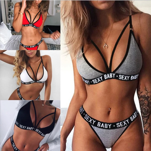 Ropa interior de Bikini Sexy para mujer, tangas navideñas, novedad de 2023  - AliExpress