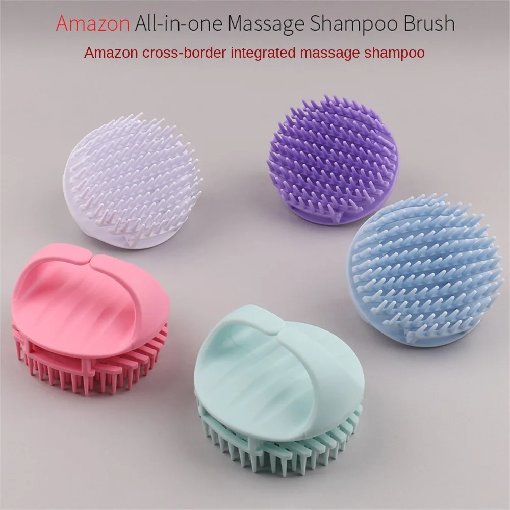 

1 PCS Head Scalp Massage Brush Massage Brush Silicone Hair Care Bath Spa Shower Brush Hairbrush Hair Cleaning Hair Comb