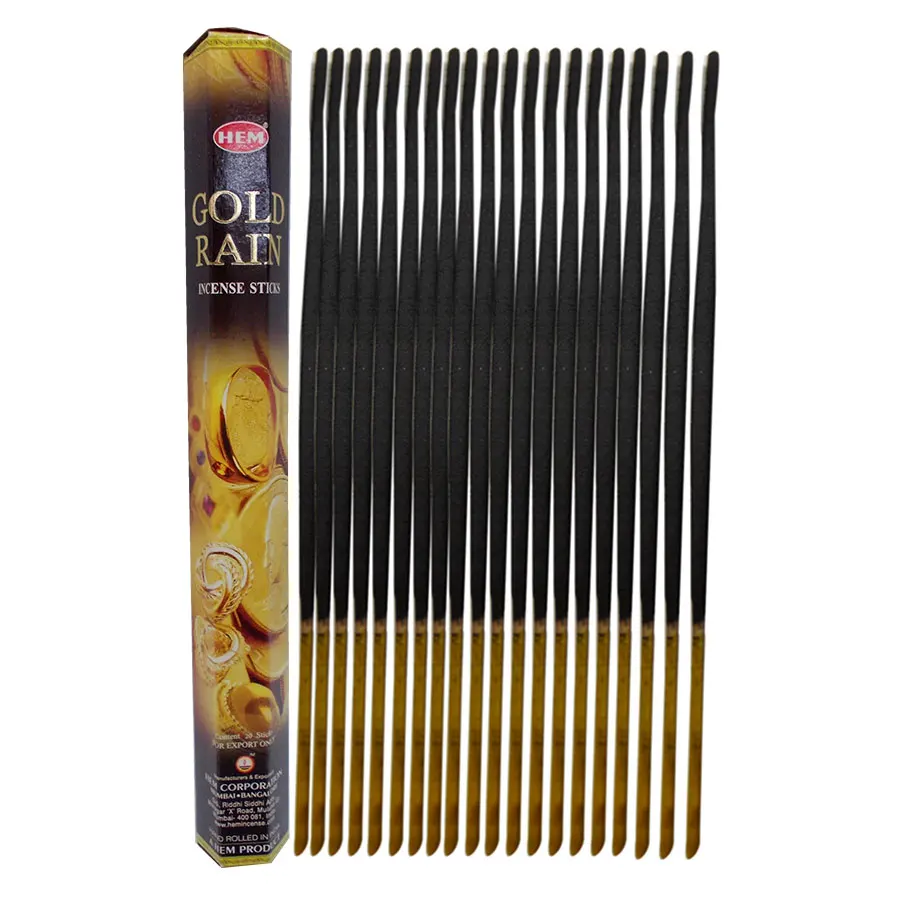 Gold Rain 20 Stick Incense-Gold | Дом и сад