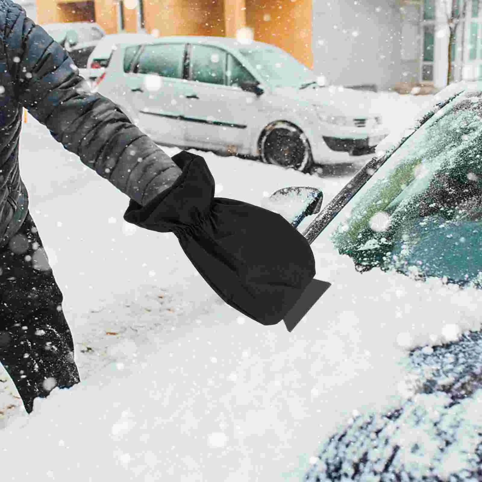 Portable Car Windshield Snow Removal Tool Ice Scraper Mitten Glove Type Snow Shovel for Vehicle Parts Accessories Glass