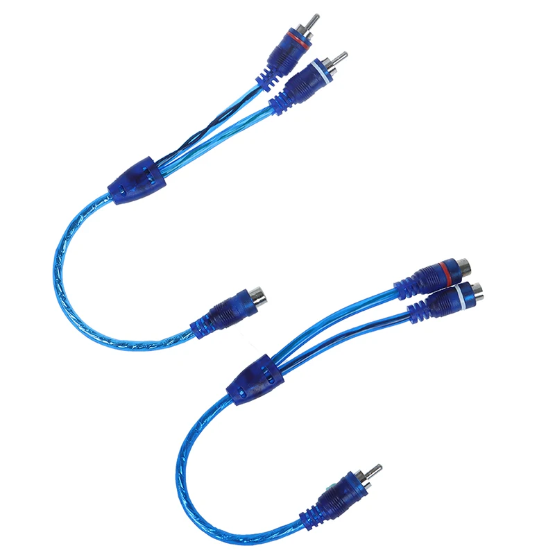 Car MP3 Audio RCA Y Splitter Cable Adapter Cord Converter for Car AUX Amplifier car wire cable adapter audio cable electronic wire cable electrical wire cable audio signal cable audio speaker cable