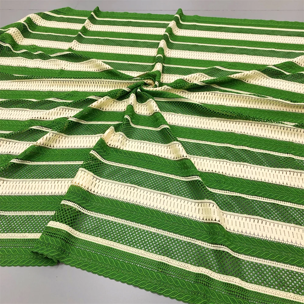 Nigerianischer Spitzenstoff im neuen Stil, 2025, hochwertige Spitze, wasserlöslich, bestickt, modischer weicher Spitzenstoff, 5 Yards – Detail 22