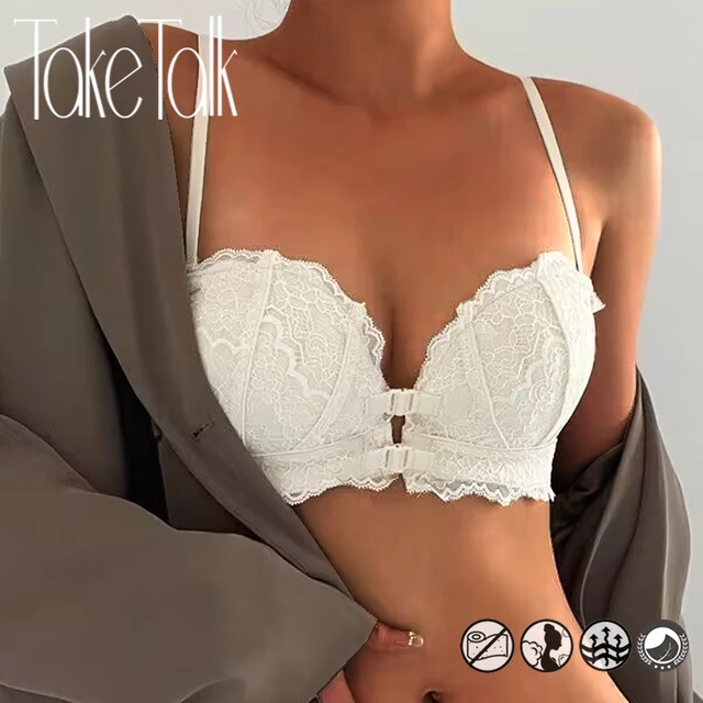 Luxury Lace Push-Up Bra in White