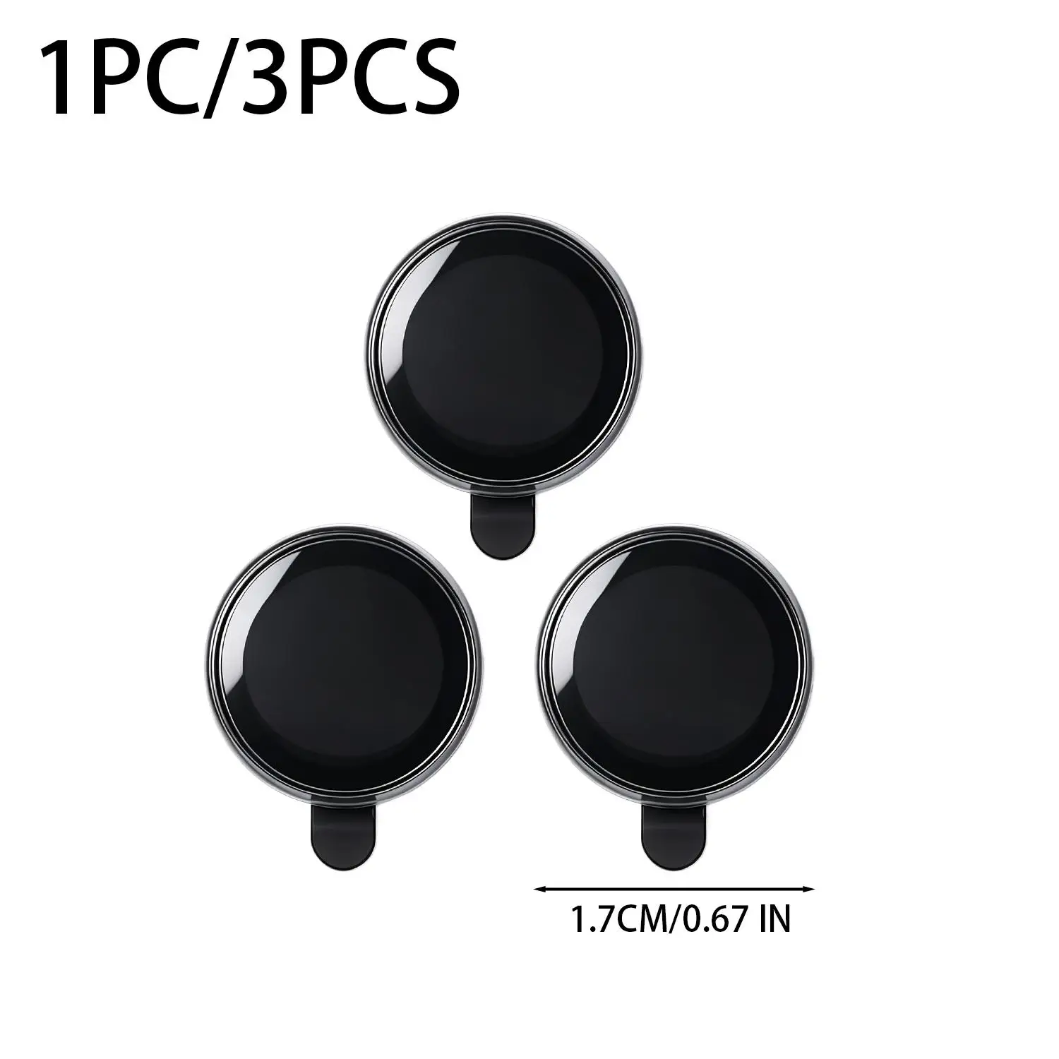 Premium Full-Cover Clear Glass Camera Protector with Tempered Glass Ring Cap