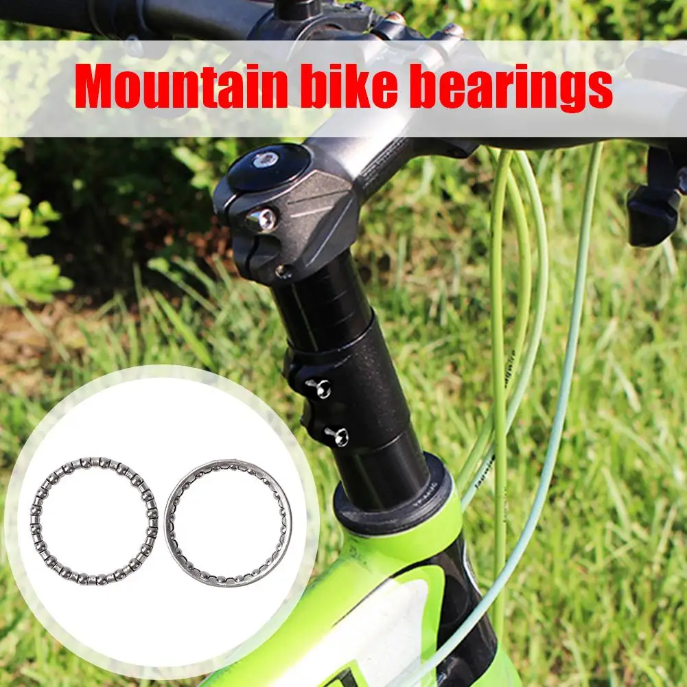 10Pcs MTB Bearing for 34/44mm Headset Front Fork Stem Top Cap 20 Balls Bearing Bicycle Parts Accessories Supplies miniature ball bearings bicycle ball bearing bike headset bearings
