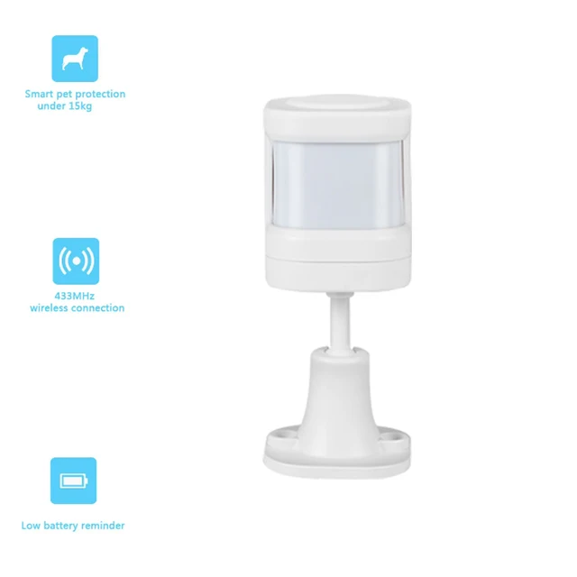 433Mhz Wireless PIR Motion Sensor Infrared Detector For Home Alarm System Intelligent Smart Home Pet Immunity With Battery 1