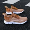 Men's Comfortable Shock-absorbing Design Running Shoes Lightweight Eye-catching Breathable Trendy Grid Anti Slip Casual Shoes 6