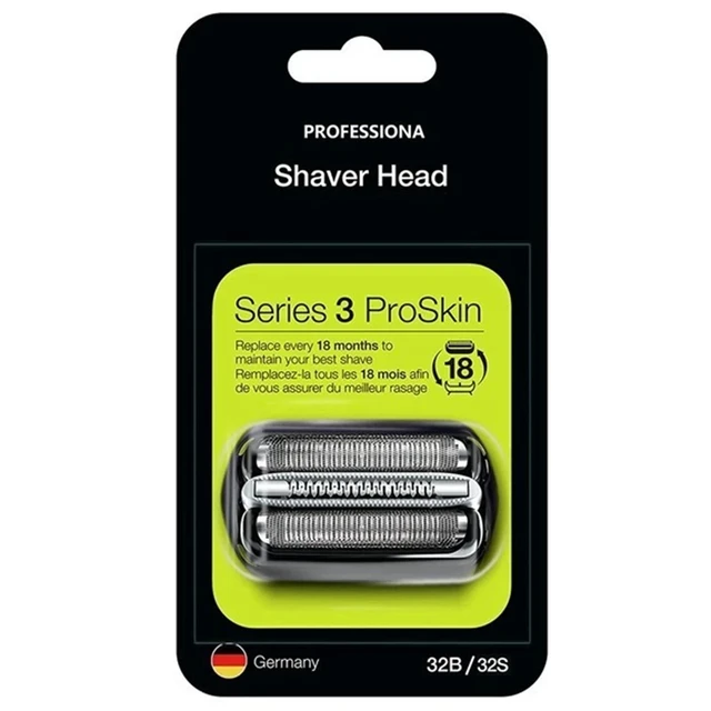 32B Replacement Head Foil & Cutter Compatible with Braun Shaver