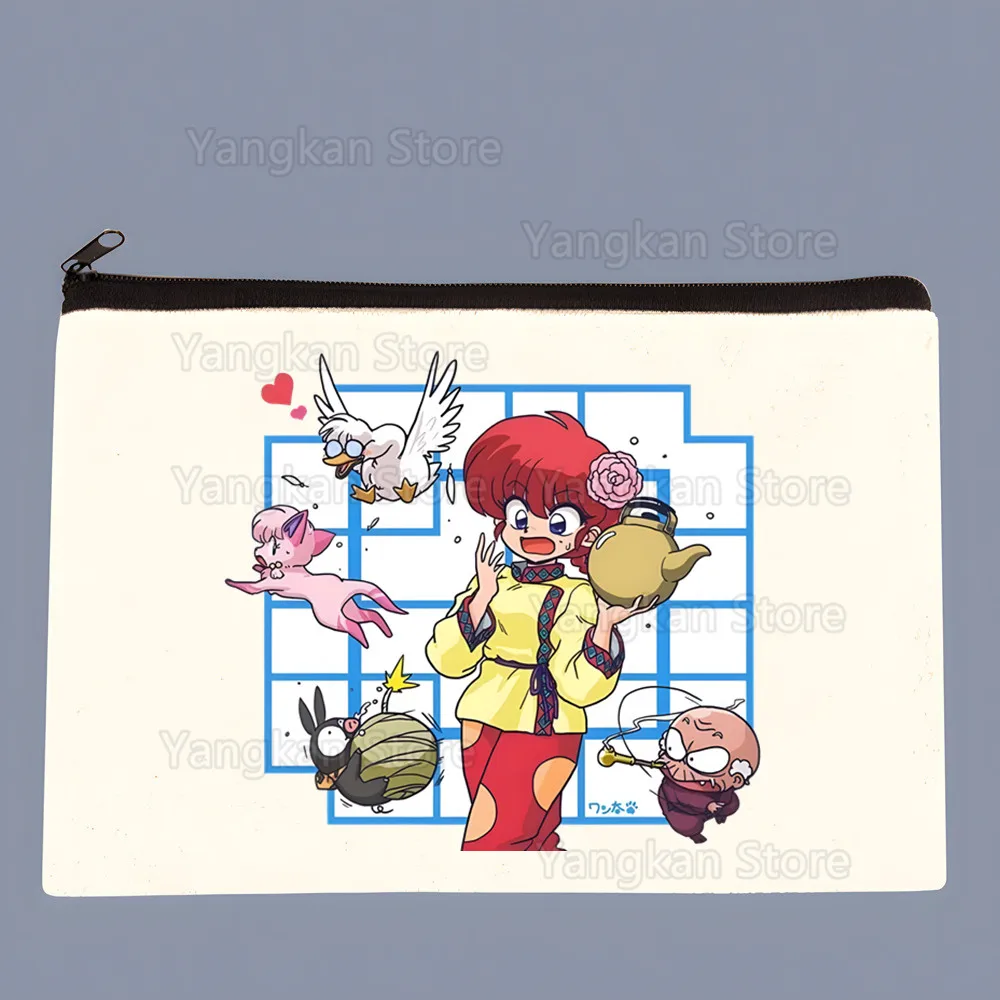 Ranma 12 Coin Purse Storage Small Bag Card Key Coin Clutch Zipper Key Bag