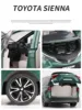 1/24 TOYOTA SIENNA MPV Van Diecast Toy Car Model Miniature Pull Back Sound & Light Doors Openable Collection Gift For Boy Kid 6