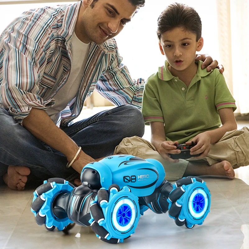 Combine Cargesture-controlled 4wd Rc Car - Induction Music & Light Stunts,  100m Range, Ready-to-go For Kids 3+
